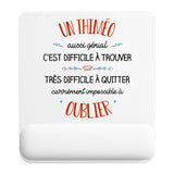 Tapis de souris ergonomique avec repose-poignet, accessoire bureau pour femme et homme, fête des pères, cadeau pas cher, idée cadeau fête des mères, secret santa, départ à la retraite, télétravail et gaming