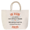 Sac Fête des Mères Mamie Famille Idée Cadeau anniversaire Noël Travail Boulot Métier Départ Retraite Collègue Femme cabas shopping plage