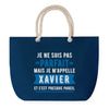 Sac de plage Bleu anse corde Xavier Parfait