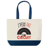 Sac de shopping bleu J'peux pas Circuit