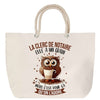 Sac Fête des Mères Mamie Famille Idée Cadeau anniversaire Noël Travail Boulot Métier Départ Retraite Collègue Femme cabas shopping plage