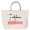Sac Fête des Mères Mamie Famille Idée Cadeau anniversaire Noël Travail Boulot Métier Départ Retraite Collègue Femme cabas shopping plage