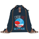 sac a dos bleu coton recycle avec pochette idee cadeau originale pour collegue ami prof ou membre de la famille cadeau mixte noel anniversaire secret santa ou depart au travail sac leger pratique et ecologique design breton moderne