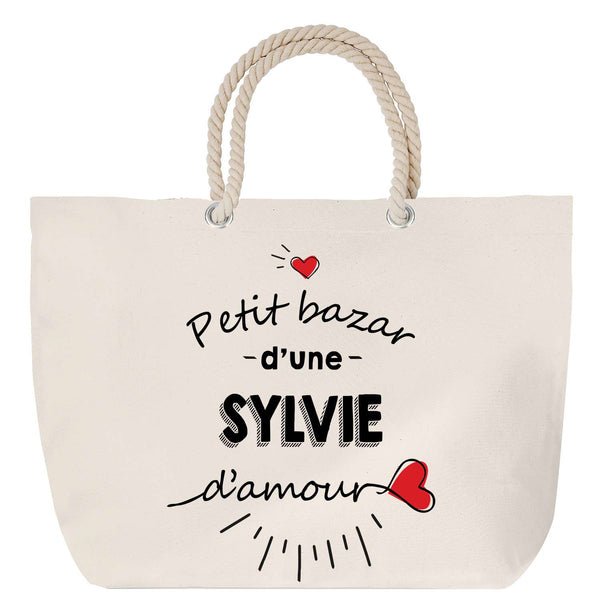 Sac Fête des Mères Mamie Famille Idée Cadeau anniversaire Noël Travail Boulot Métier Départ Retraite Collègue Femme cabas shopping plage