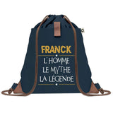 sac a dos homme bleu coton recycle avec pochette idee cadeau utile pour collegue papa ou ami cadeau homme noel anniversaire secret santa ou depart a la retraite sac durable pratique et robuste design sobre et elegant