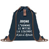 sac a dos homme bleu coton recycle avec pochette idee cadeau utile pour collegue papa ou ami cadeau homme noel anniversaire secret santa ou depart a la retraite sac durable pratique et robuste design sobre et elegant