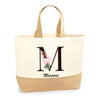 Sac Jute Fête des Mères Fêtes des Pères Mamie Papi Famille Idée Cadeau anniversaire Noël Travail Boulot Métier Départ Retraite Collègue Femme Homme