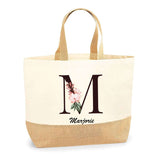 Sac Jute Fête des Mères Fêtes des Pères Mamie Papi Famille Idée Cadeau anniversaire Noël Travail Boulot Métier Départ Retraite Collègue Femme Homme