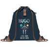 sac a dos homme bleu coton recycle avec pochette idee cadeau utile pour collegue papa ou ami cadeau homme noel anniversaire secret santa ou depart a la retraite sac durable pratique et robuste design sobre et elegant