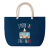 Sac de plage Bleu anse corde J'peux Pas Italien