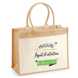 Sac Fête des Mères Mamie MAman Soeur Femme Famille Idée Cadeau anniversaire Noël Travail Boulot Métier Départ Retraite Collègue Femme cabas shopping plage