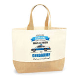 Sac Jute Fête des Mères Fêtes des Pères Mamie Papi Famille Idée Cadeau anniversaire Noël Travail Boulot Métier Départ Retraite Collègue Femme Homme