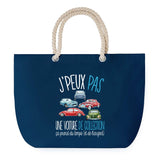 Sac de plage Bleu anse corde J'peux Pas Voiture de Collection