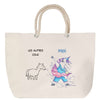 Sac Fête des Mères Mamie Famille Idée Cadeau anniversaire Noël Travail Boulot Métier Départ Retraite Collègue Femme cabas shopping plage