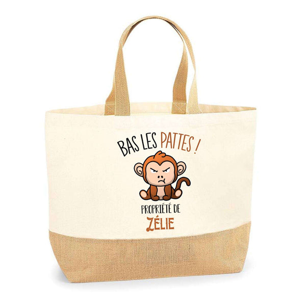 Sac Jute Fête des Mères Fêtes des Pères Mamie Papi Famille Idée Cadeau anniversaire Noël Travail Boulot Métier Départ Retraite Collègue Femme Homme