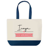 Sac de shopping bleu Inaya en Vacances