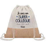 Sac Fête des Pères Papi Papa Cadeau anniversaire Noël Travail Boulot Métier Départ Retraite Collègue Homme cabas shopping plage
