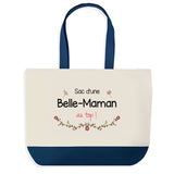 Sac de shopping bleu Belle-Maman au Top