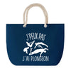 Sac de plage Bleu anse corde J'peux Pas Plongeon