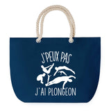 Sac de plage Bleu anse corde J'peux Pas Plongeon