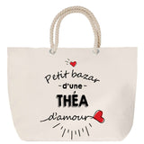 Sac Fête des Mères Mamie Famille Idée Cadeau anniversaire Noël Travail Boulot Métier Départ Retraite Collègue Femme cabas shopping plage