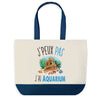 Sac de shopping bleu J'peux pas Aquarium