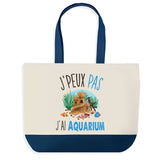 Sac de shopping bleu J'peux pas Aquarium