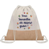 Sac Fête des Mères Mamie Famille Idée Cadeau anniversaire Noël Travail Boulot Métier Départ Retraite Collègue Femme cabas shopping plage