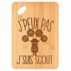 Planche bambou gravée personnalisée femme homme idée cadeau Fête des Mères Fête des Pères apéro papa maman prénom cuisine plateau fromage