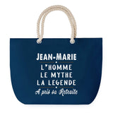 Sac de plage Bleu anse corde Jean-Marie Retraite