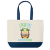 Sac de shopping bleu J'peux pas Hamac