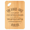 Planche bambou gravée personnalisée femme idée cadeau Fête des Mères apéro 30×20 prénom cuisine plateau fromage anniversaire noel maman mamie