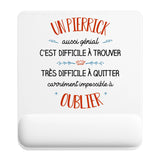 Tapis de souris ergonomique avec repose-poignet, accessoire bureau pour femme et homme, fête des pères, cadeau pas cher, idée cadeau fête des mères, secret santa, départ à la retraite, télétravail et gaming