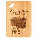 Planche bambou gravée personnalisée femme homme idée cadeau Fête des Mères Fête des Pères apéro papa maman prénom cuisine plateau fromage
