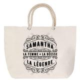Sac Fête des Mères Mamie Famille Idée Cadeau anniversaire Noël Travail Boulot Métier Départ Retraite Collègue Femme cabas shopping plage