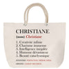 Sac Fête des Mères Mamie Famille Idée Cadeau anniversaire Noël Travail Boulot Métier Départ Retraite Collègue Femme cabas shopping plage