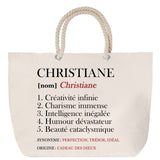 Sac Fête des Mères Mamie Famille Idée Cadeau anniversaire Noël Travail Boulot Métier Départ Retraite Collègue Femme cabas shopping plage