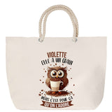 Sac Fête des Mères Mamie Famille Idée Cadeau anniversaire Noël Travail Boulot Métier Départ Retraite Collègue Femme cabas shopping plage