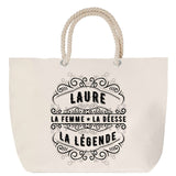Sac Fête des Mères Mamie Famille Idée Cadeau anniversaire Noël Travail Boulot Métier Départ Retraite Collègue Femme cabas shopping plage