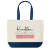 Sac de shopping bleu Karatéka en Vacances