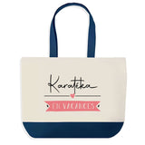 Sac de shopping bleu Karatéka en Vacances