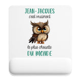 Tapis de souris ergonomique avec repose-poignet, accessoire bureau pour femme et homme, fête des pères, cadeau pas cher, idée cadeau fête des mères, secret santa, départ à la retraite, télétravail et gaming