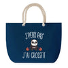 Sac de plage Bleu anse corde J'peux Pas Crossfit Panda