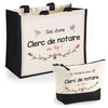 Cabas femme sac plage ou shopping tote bag pochette trousse Idée cadeau original pour anniversaire Noël travail départ retraite collègue famille fete des mères maman mamie