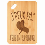 Planche bambou gravée personnalisée femme idée cadeau Fête des Mères apéro 30×20 prénom cuisine plateau fromage anniversaire noel maman mamie