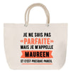 Sac Fête des Mères Mamie Famille Idée Cadeau anniversaire Noël Travail Boulot Métier Départ Retraite Collègue Femme cabas shopping plage