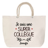 Sac Fête des Mères Mamie Famille Idée Cadeau anniversaire Noël Travail Boulot Métier Départ Retraite Collègue Femme cabas shopping plage