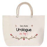Sac Fête des Mères Mamie Famille Idée Cadeau anniversaire Noël Travail Boulot Métier Départ Retraite Collègue Femme cabas shopping plage