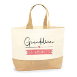 Sac Jute Fête des Mères Fêtes des Pères Mamie Papi Famille Idée Cadeau anniversaire Noël Travail Boulot Métier Départ Retraite Collègue Femme Homme