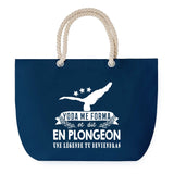 Sac de plage Bleu anse corde Plongeon Légende Humour Geek